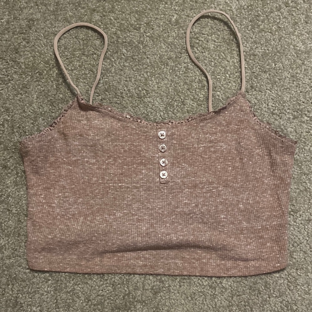 Spaghetti strap crop top